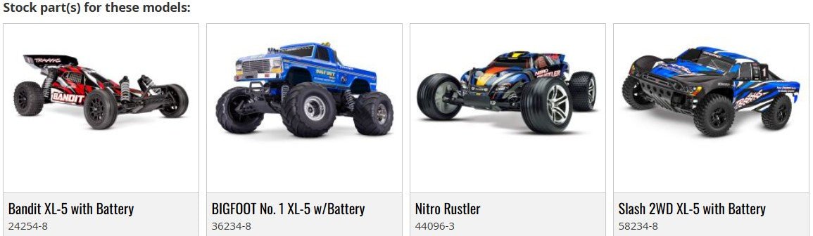 Traxxas 2753X Rear Stub Axles (2) - BOBBYRC