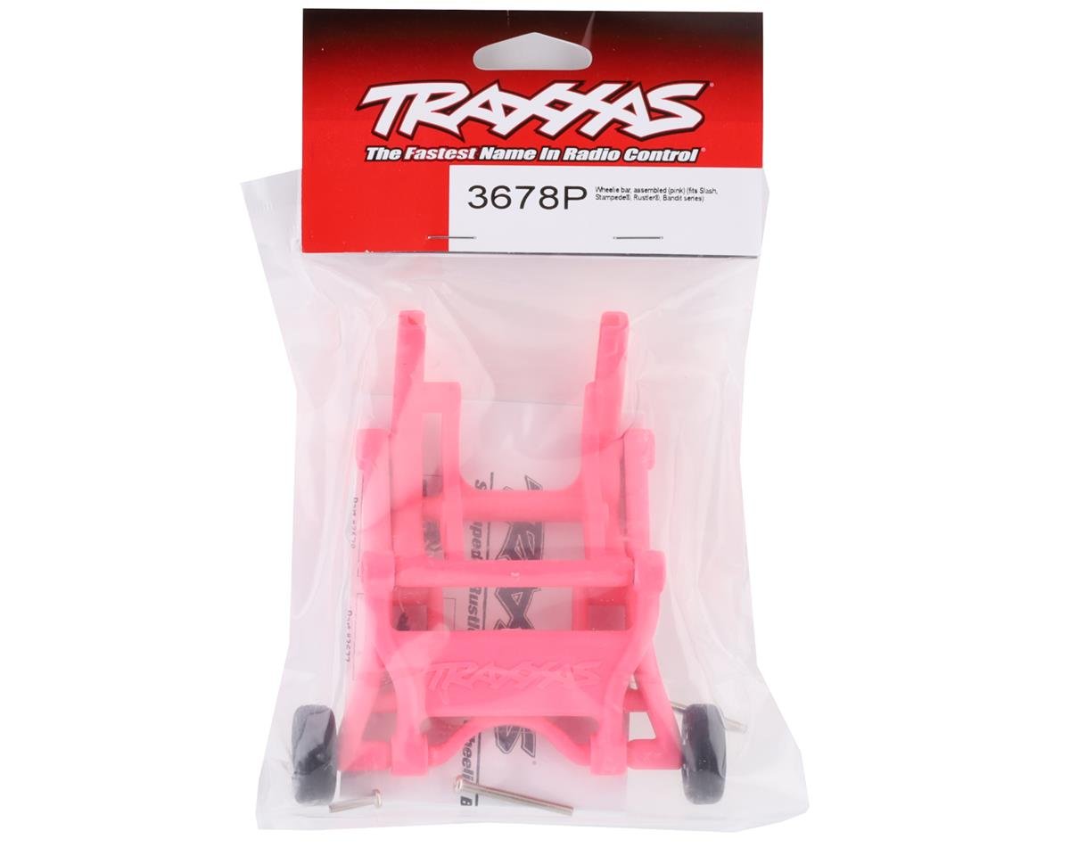 Traxxas 3678P (PINK) Wheelie Bar Assembly 2WD Slash, Stampede, Rustler , Bandit - BOBBYRC