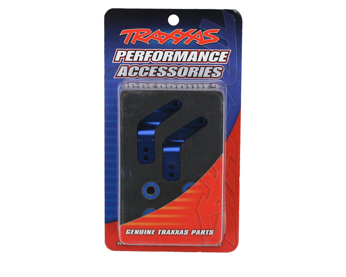 Traxxas Aluminum REAR Stub Axle Carriers (Blue) 2wd Slash Bandit Rustler - BOBBYRC