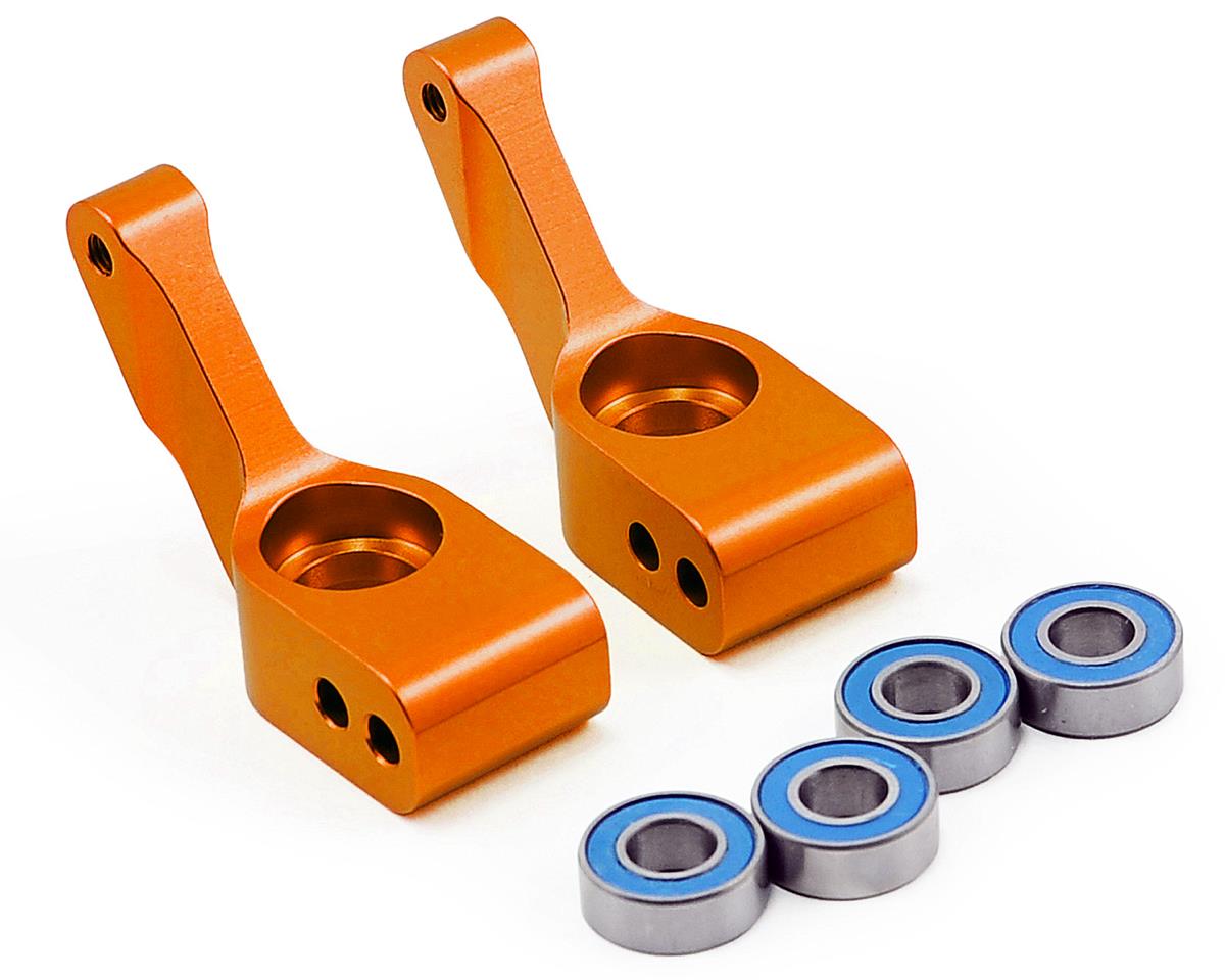 Traxxas Aluminum REAR Stub Axle Carriers (Orange) 2wd Slash Bandit Rustler Drag Slash - BOBBYRC