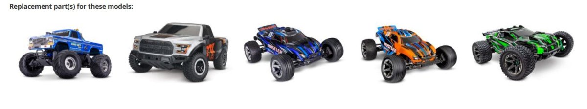 Traxxas Extreme HD Differential Output Yoke Hoss Rustler Slash Stampede 4X4 VXL - BOBBYRC
