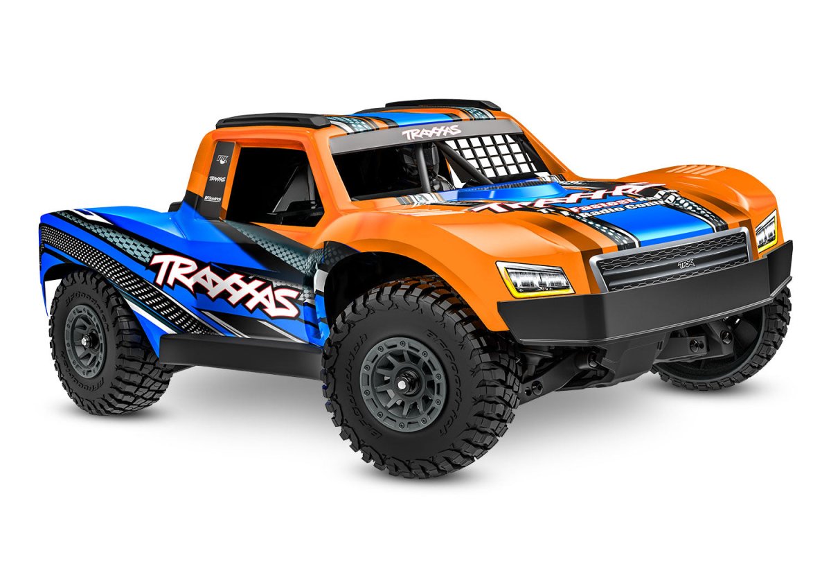 Traxxas Mini Slash® Brushless 1/16 4WD RTR Short Course Truck (Orange) w/TQ™ 2.4Ghz Radio, Battery - BOBBYRC