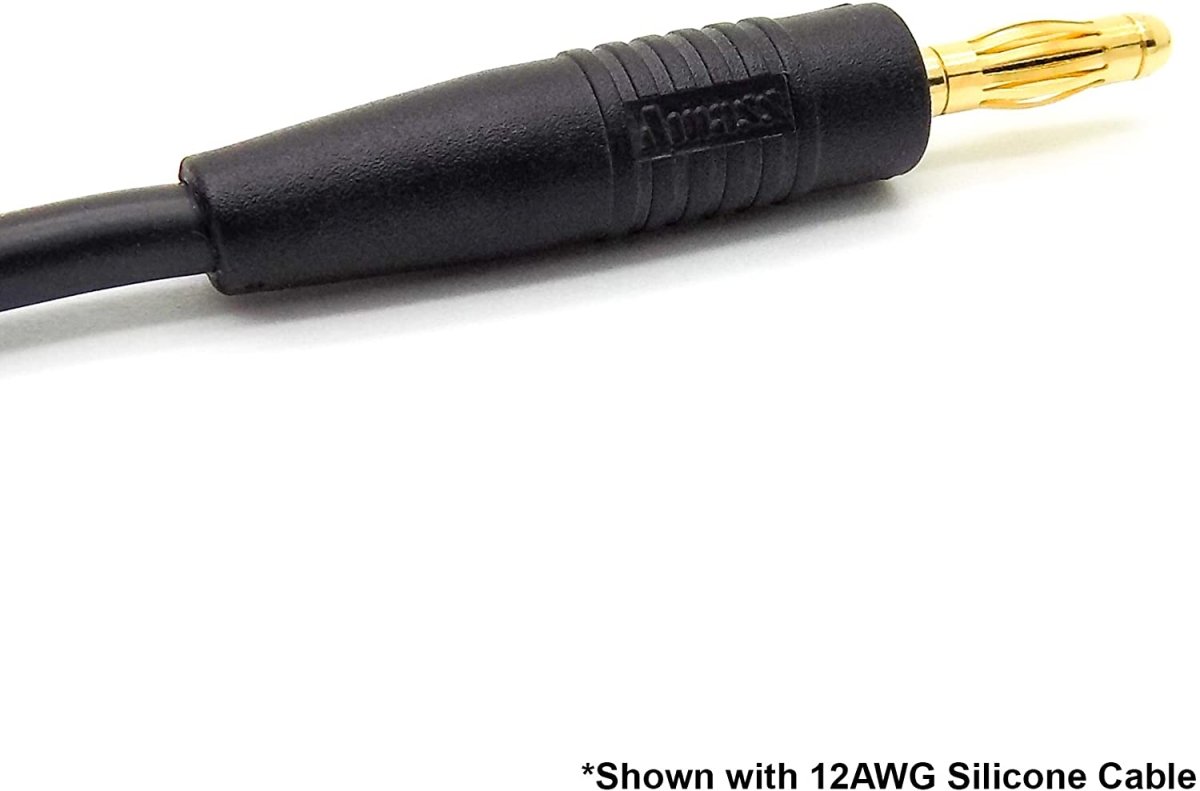 2 Pairs LiPo Charging Plug 4mm Banana Bullet Connector Solder Type for RC Battery Chargers - BOBBYRC