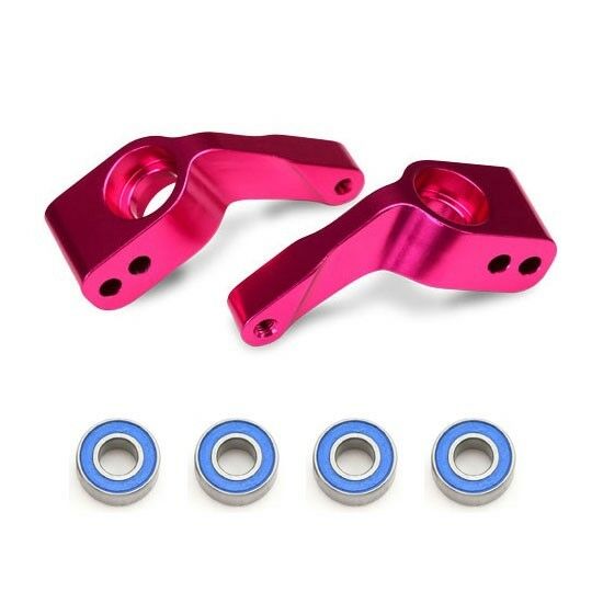 Traxxas Aluminum REAR Stub Axle Carriers 2wd Slash Bandit Rustler Drag Slash