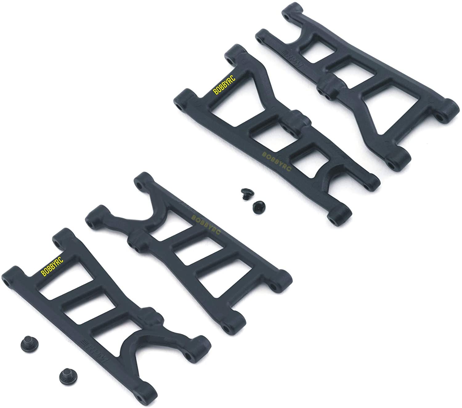 RPM Suspension Arms A-Arms Set Front Rear Black For Arrma Typhon 4x4 3s