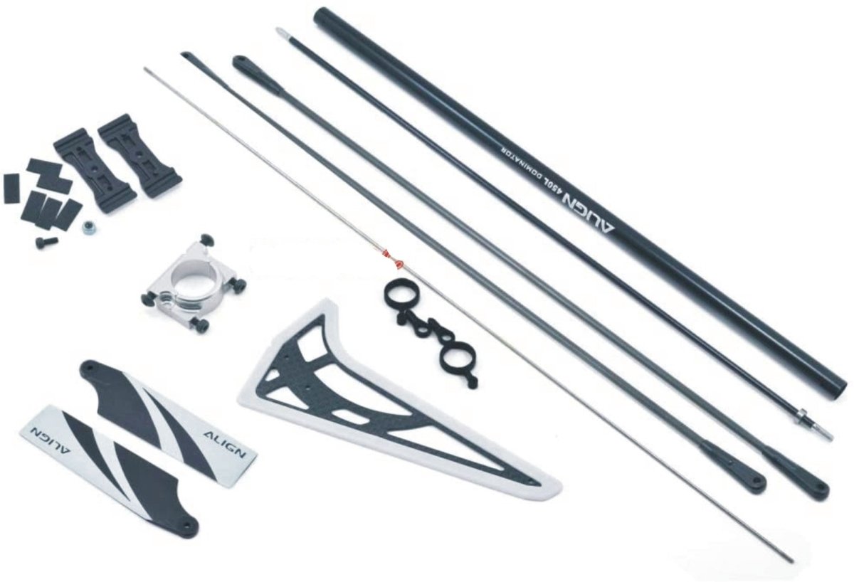 Align Trex 450L Pro DFC Torque Tube/Tail Linkage Rod/Tail Blade/Metal Stabilizer - BOBBYRC