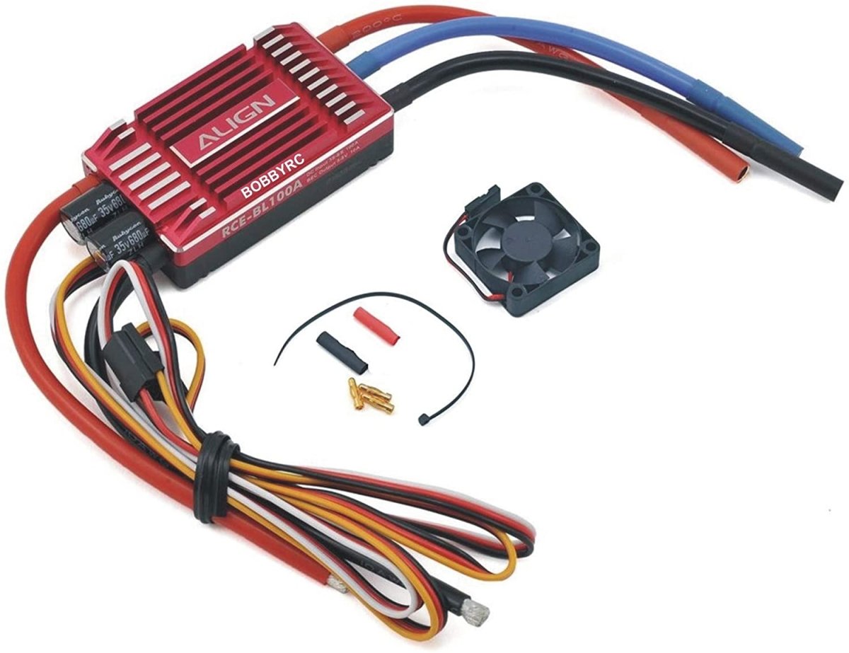 Align Trex 550X 550L RCE - BL100A 100A Brushless ESC Speed Control HES10001 - BOBBYRC