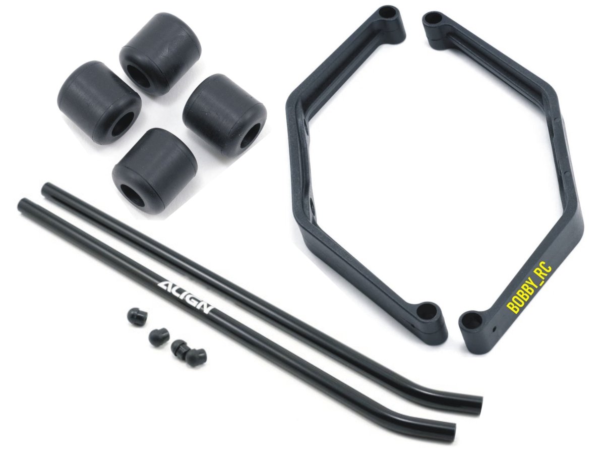 Align/T - Rex Helicopters 550L,550E,600E,600N(BLACK) Complete Landing Skid - BOBBYRC