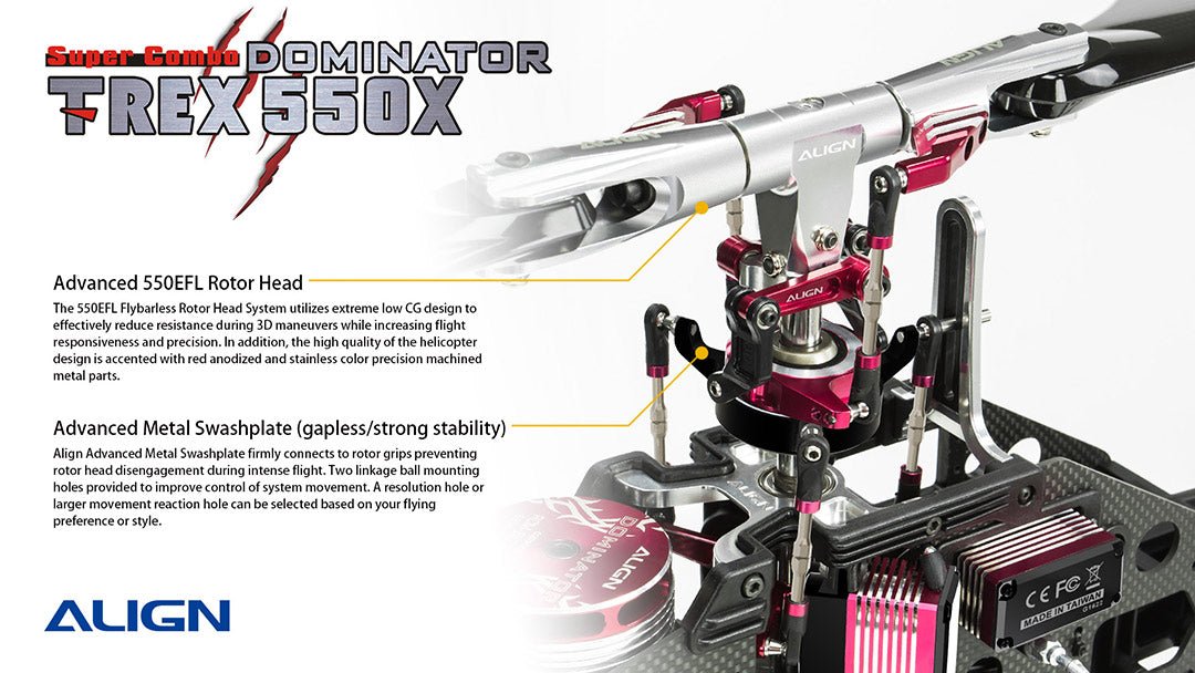 Align/T - Rex Helicopters 550X Dominator 550 Sized Helicopter - BOBBYRC