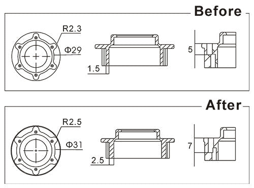 Align/T - Rex Helicopters Nitro Pro 700E 700L 800E One way Bearing H7NG003XX - BOBBYRC