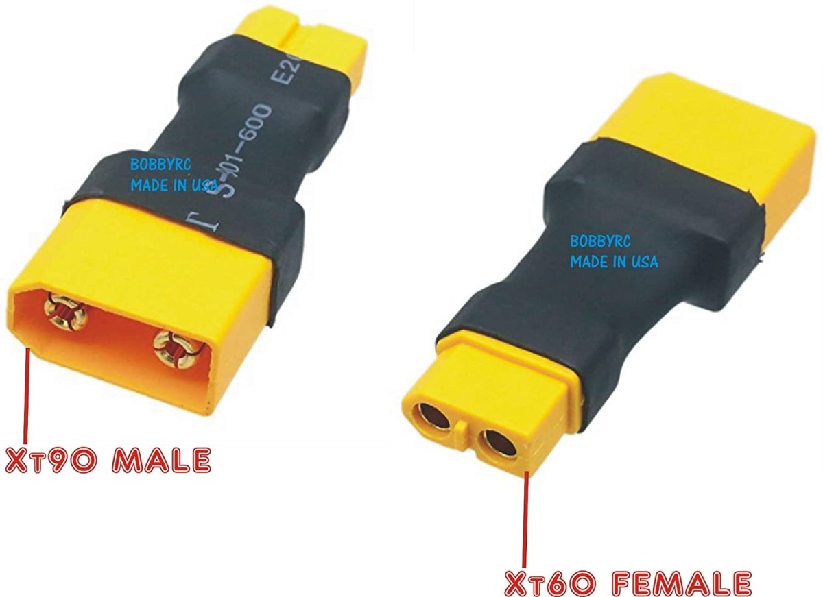 BOBBY_RC XT90 Male to XT60 Female Conversion Adapter for RC LiPo Battery - BOBBYRC