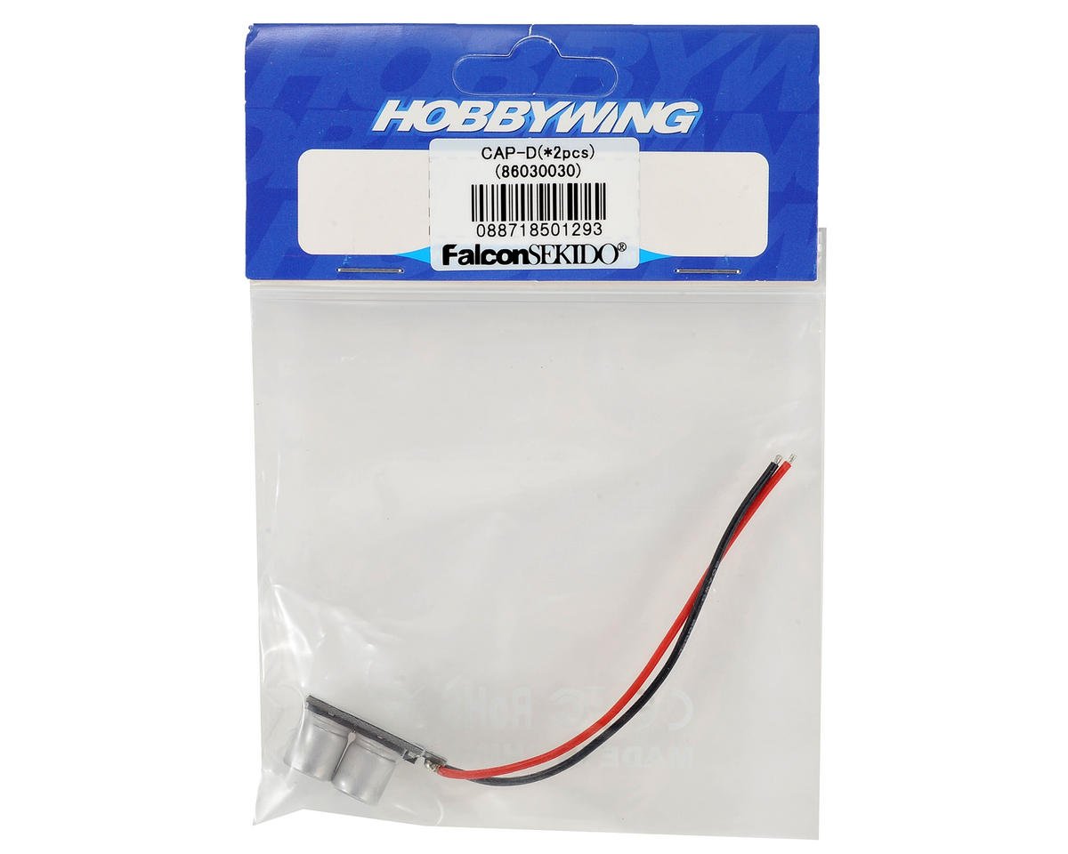 Hobbywing 2 Capacitors Xerun 160A, V - series XR10 Series ,1/10th Quicrun Ezrun - BOBBYRC
