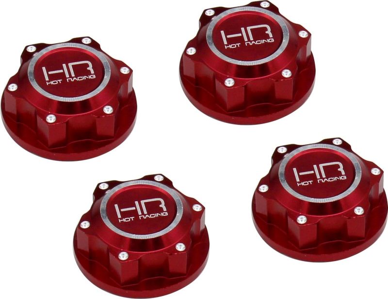 Hot Racing Aluminum Serrated Dirt Shield Wheel Nuts AFE10M02 Arrma 1/5 Kraton - BOBBYRC