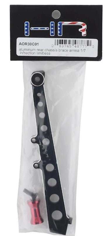 Hot Racing Arrma 1/7 Infraction Limitless Aluminum Rear Chassis Brace AOR30C01 - BOBBYRC