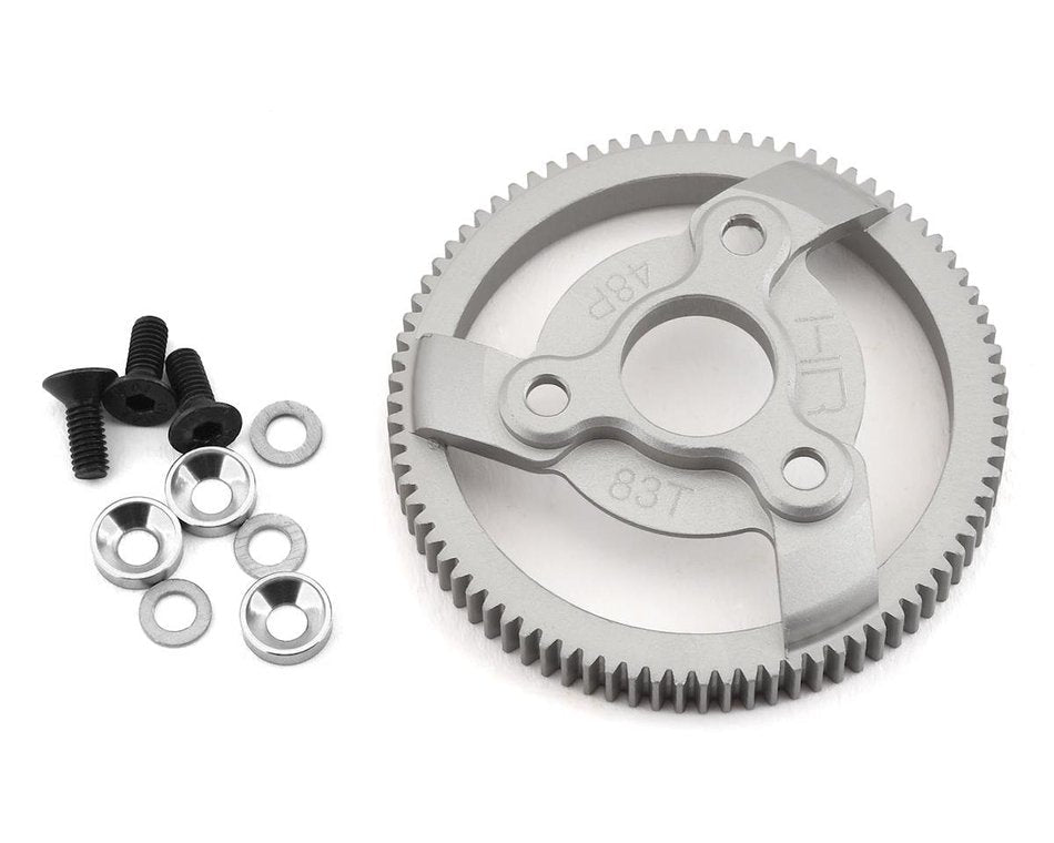 Hot Racing Hard Anodized Aluminum Spur Gear 83T 48P Slash 2WD Rustler Stampede Bandit - BOBBYRC