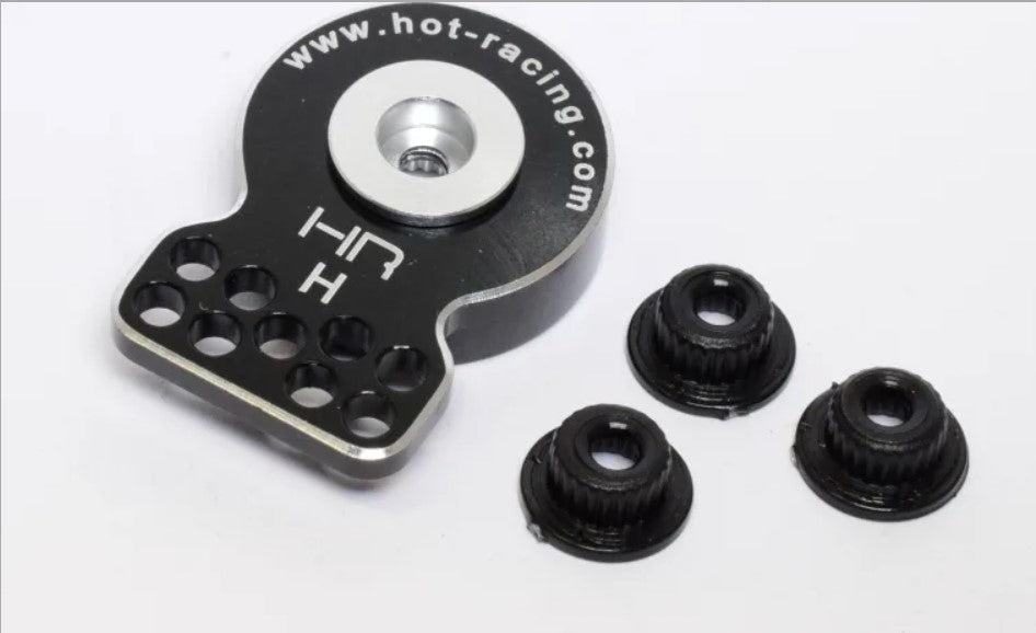 Hot Racing SHS88H Heavy Duty Aluminum Servo Saver (Black) - BOBBYRC