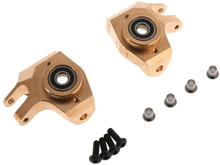 HR Brass Heavy Metal AR44 Steering Knuckle w/HD Bearing for Axial SCX10 II - BOBBYRC