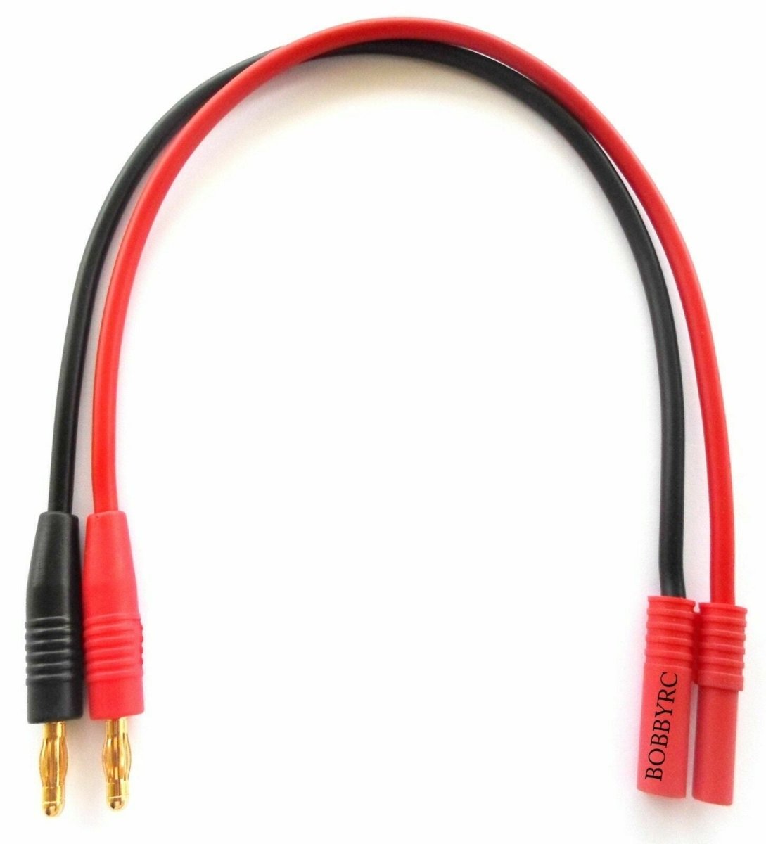 HXT 4mm to Banana plug Battery Charge 14AWG - Lead Cable Connector - BOBBYRC