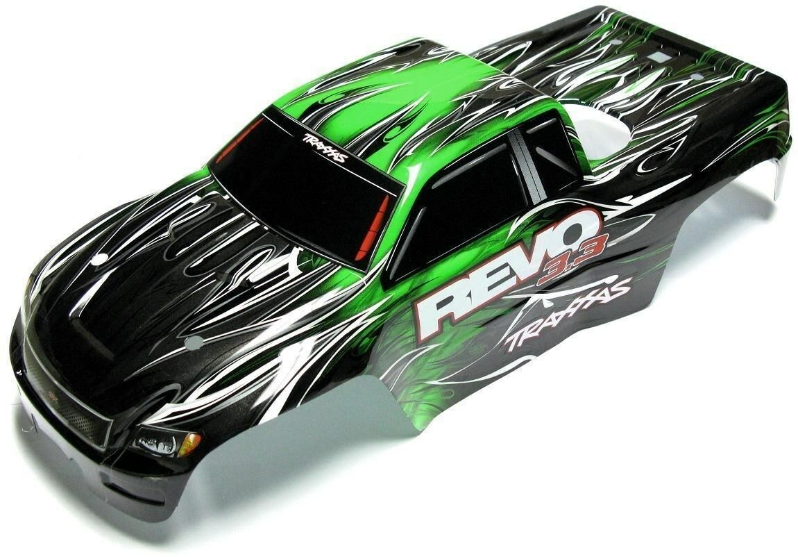 Nitro Revo 3.3 Body (GREEN, SHELL, & DECAL, Cover Painted Traxxas 53097 - 3 - BOBBYRC