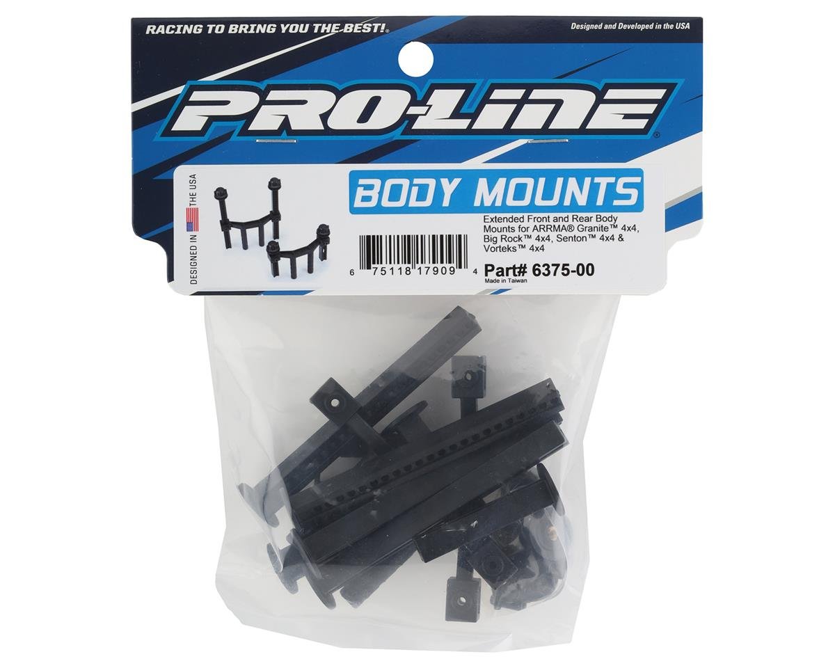 PRO - LINE Extended Body Mounts / Posts Front & Rear Arrma 4x4/3S BLX - BOBBYRC