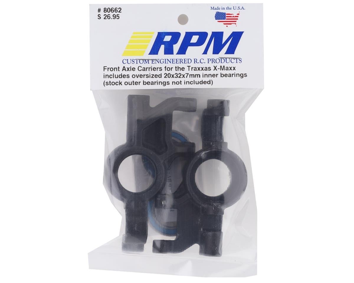RPM Oversized Front Axle Carriers w/Bearings (2) For Traxxas X - Maxx - BOBBYRC