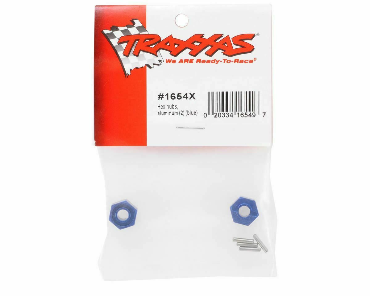Traxxas 1654X REAR Aluminum Wheel Hubs (2) Rustler Slash Stampede Rally Jato