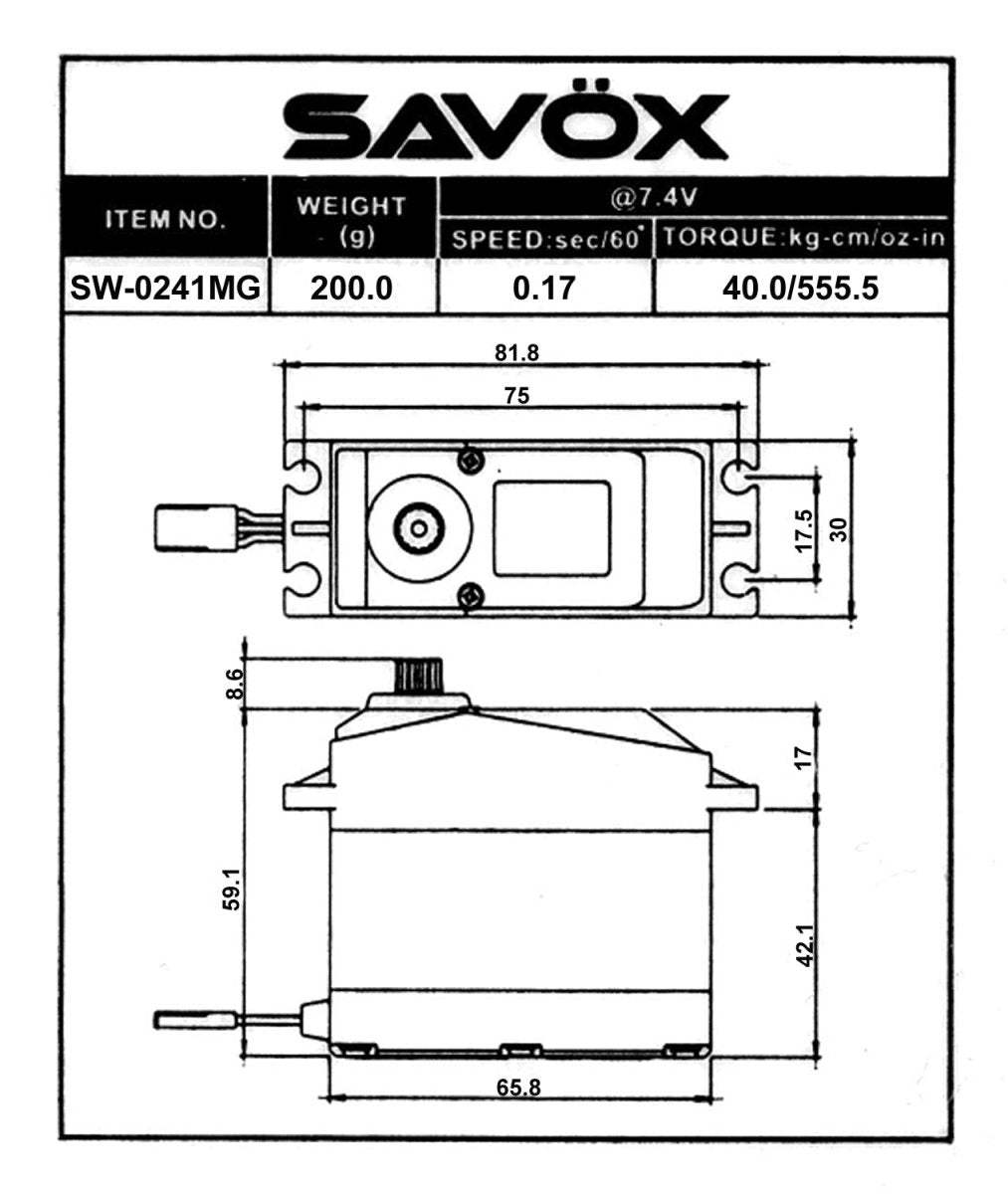 Savox SW - 0241MGP
