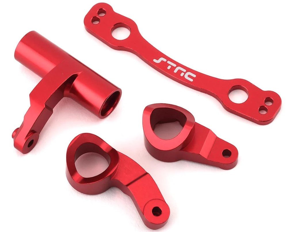 ST Racing Concepts Arrma 6S Aluminum HD Steering Bellcrank Set (Red) - BOBBYRC