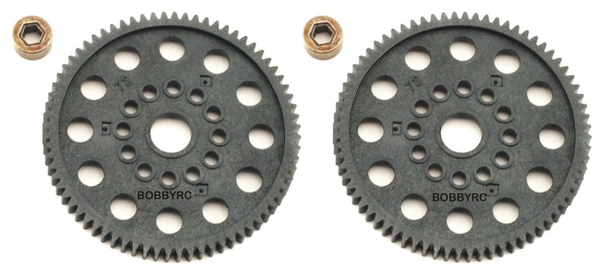 T - maxx .15 2.5 ,Nitro Sport ,Nitro Rustler (2Pcs) 70T 70 32P Tooth Spur Gear - BOBBYRC