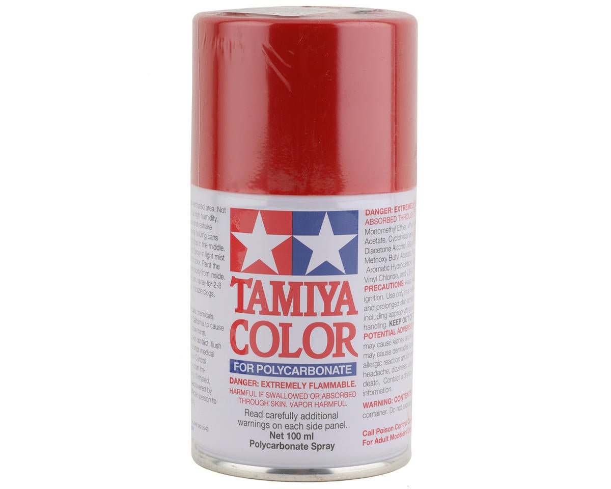 Tamiya PS - 60 Bright Mica Red Polycarbonate 3 Oz Spray Paint - BOBBYRC