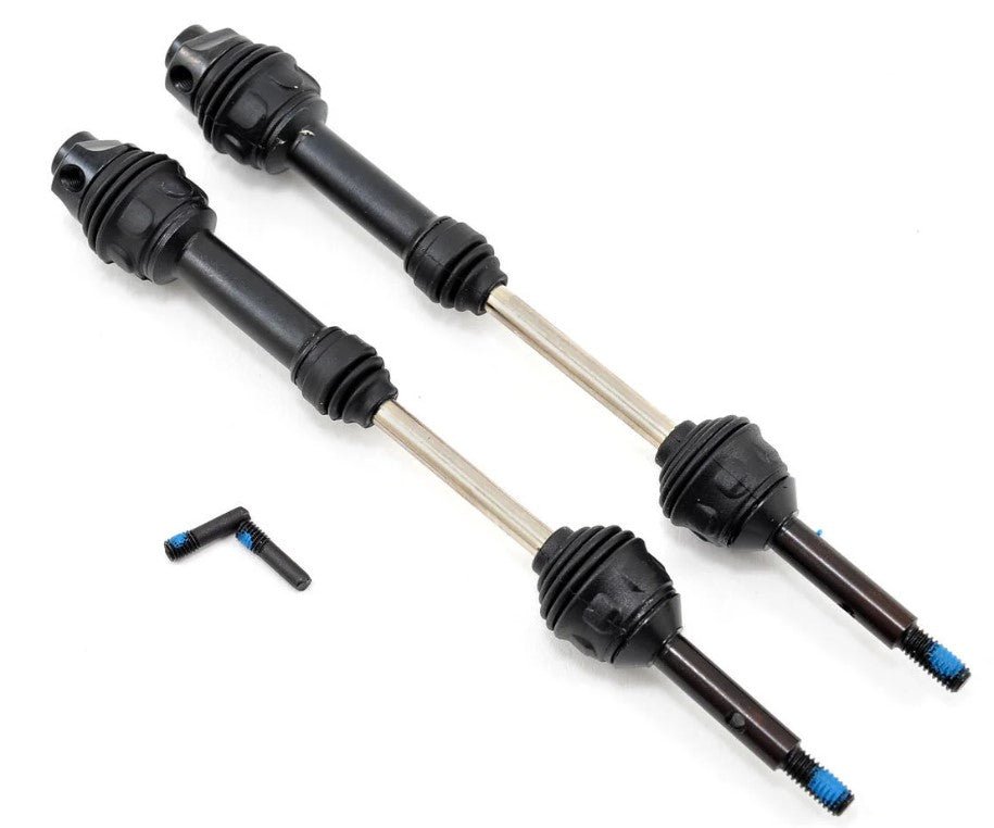 Traxxas 1951R Driveshafts Rear Steel Spline (2) Stampede Rustler 2wd VXL - BOBBYRC