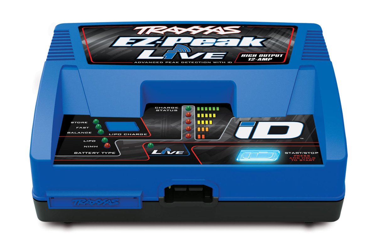 Traxxas 2971 EZ - Peak Live 12 Amp NiMH/LiPo Fast Charger w/iD & Bluetooth - BOBBYRC