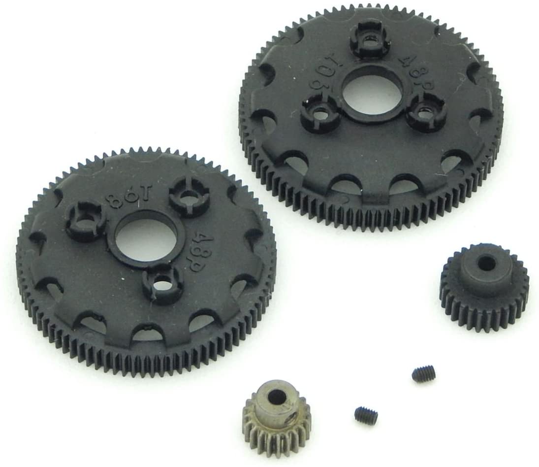 Traxxas 2wd 86 & 90 Tooth Spur 21 & 28 Pinion Gears 48 Pitch - BOBBYRC