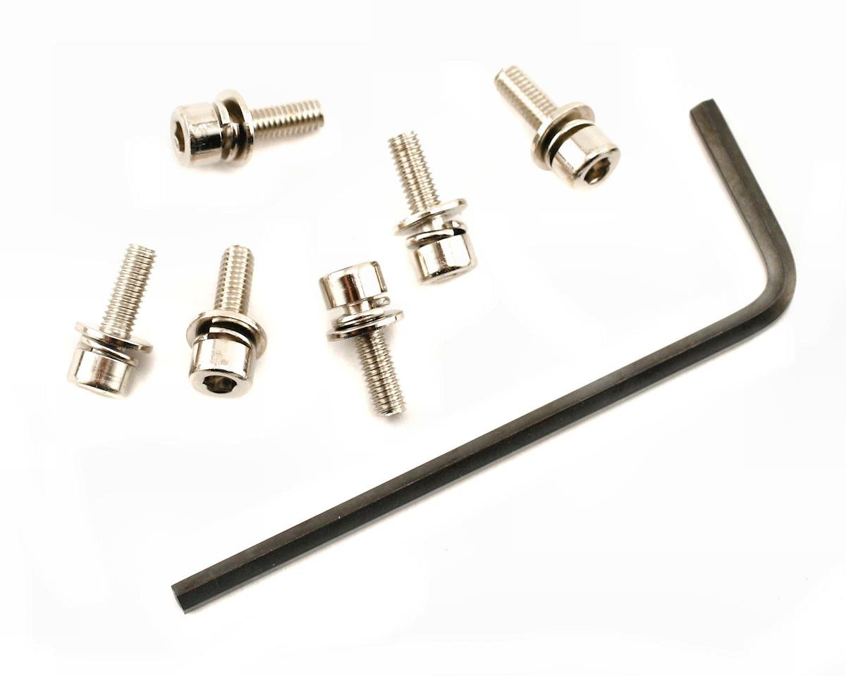 Traxxas 3159 Screws 3x10mm caphead machine (hex drive) (6), lockwashers (6) - BOBBYRC