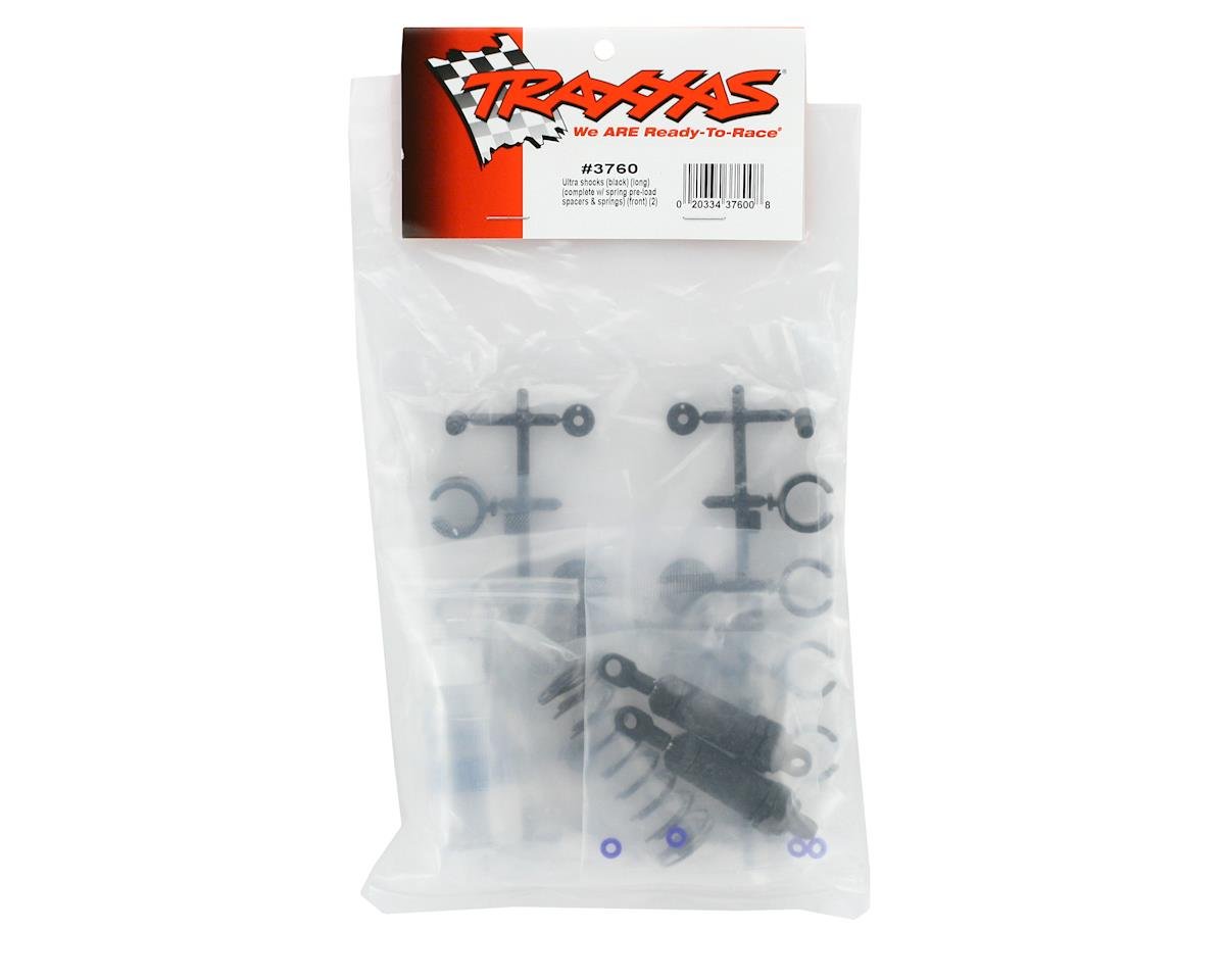 Traxxas 3760 Ultra Shocks (Long Black) FRONT Bandit Stampede Rustler Slash - BOBBYRC