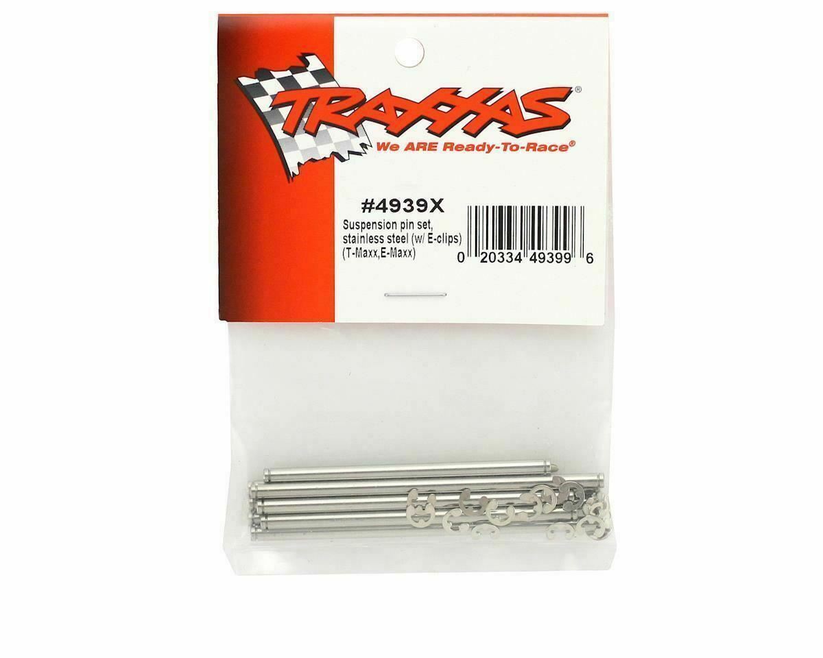 Traxxas 4939X T - Maxx 3.3 & E - Maxx Stainless Steel Suspension Screw Hinge Pin Set - BOBBYRC