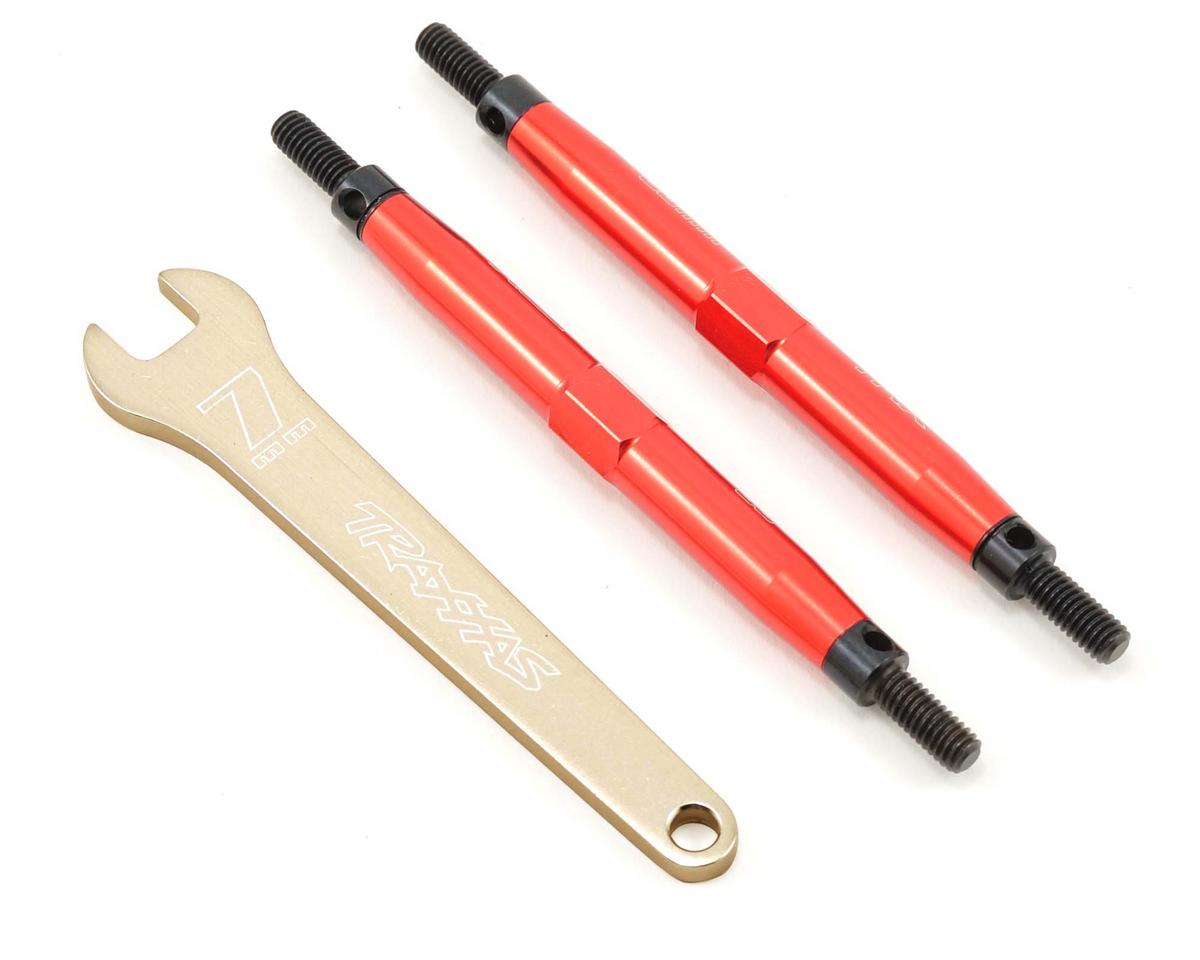 Traxxas 5939R 88mm Aluminum Front/Rear Toe Link Set (Red) (2) (Slayer Pro) - BOBBYRC