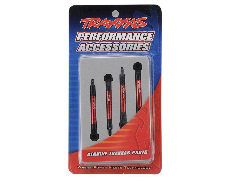 Traxxas 7018X Aluminum Push Rod Set (Red) (4) For 1/16 Slash - BOBBYRC