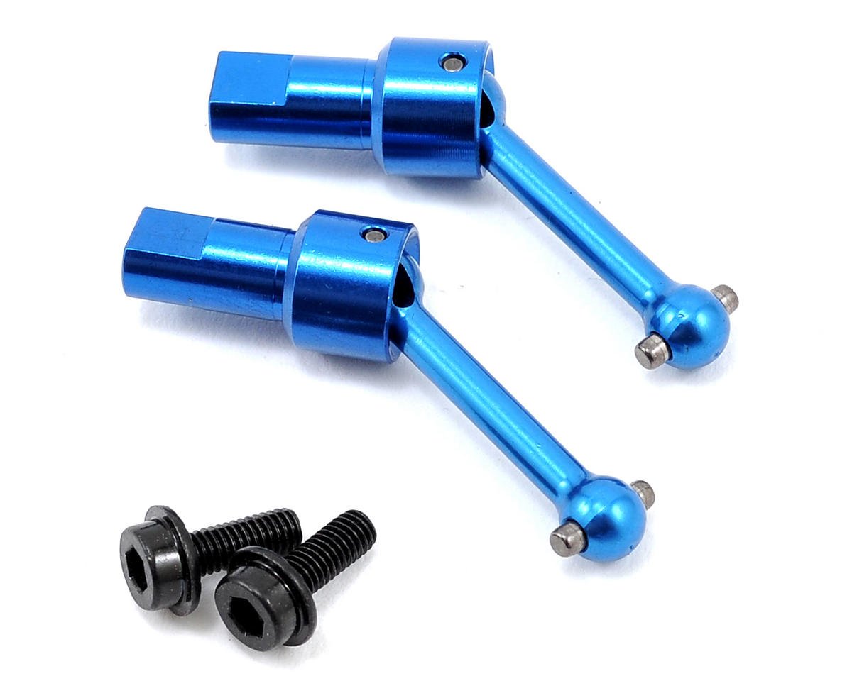Traxxas 7550R LaTrax Aluminum Driveshaft Assembly (Blue) (2) - BOBBYRC