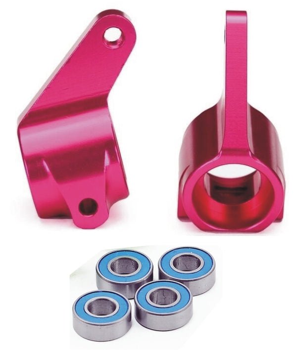 Traxxas Aluminum Front Steering Blocks Rustler Slash 2WD Stampede Bandit - BOBBYRC
