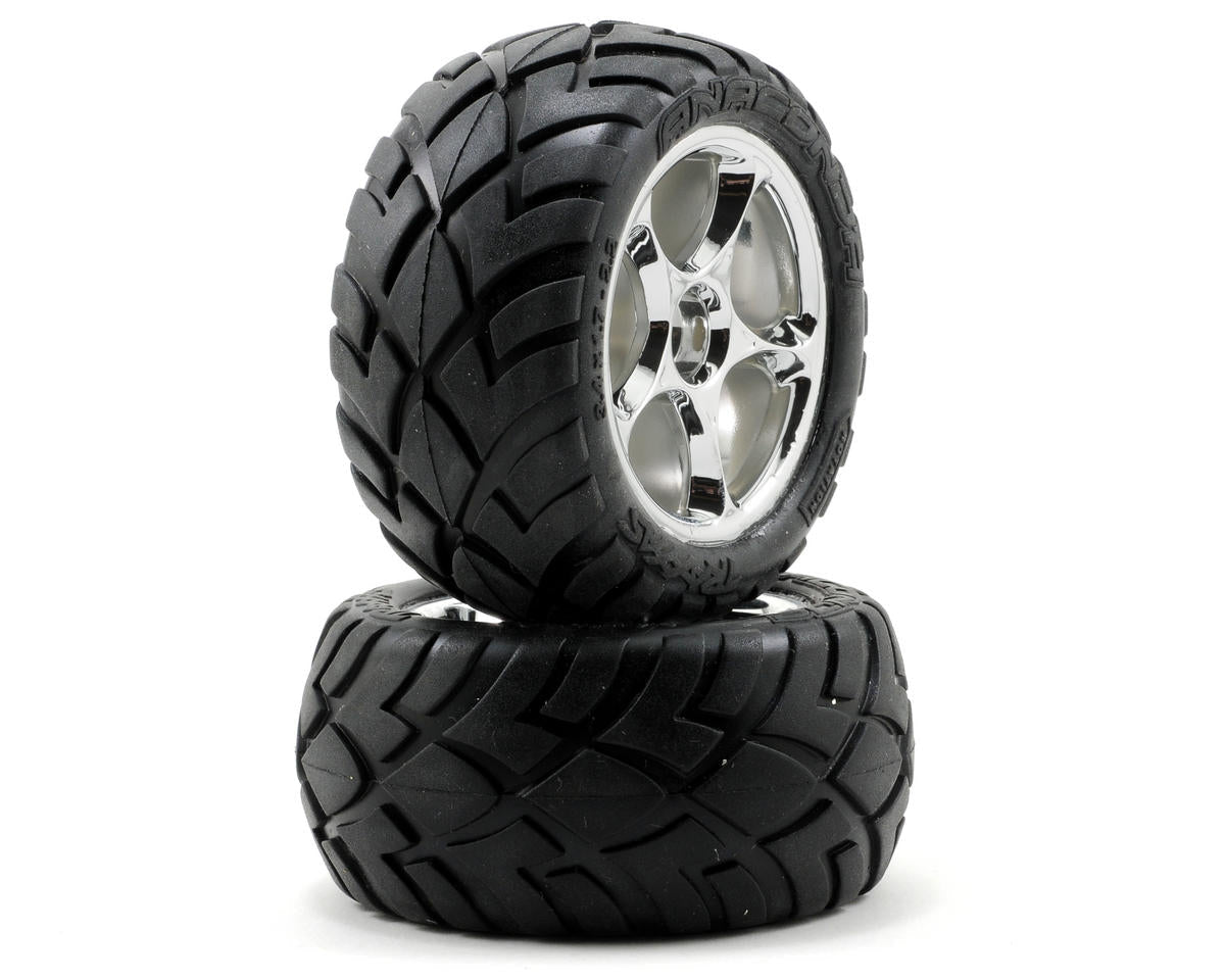 Traxxas Anaconda Rear Tires w/Tracer Wheels Bandit VXL - BOBBYRC