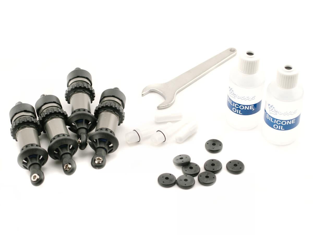Traxxas Fast Car XO - 1 Shocks, Front & Rear 1.6 Rate Blue (5460X & 5434) - BOBBYRC