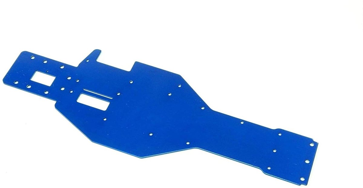 Traxxas Nitro RUSTLER Blue Anodized Aluminum Chassis 4430 - BOBBYRC