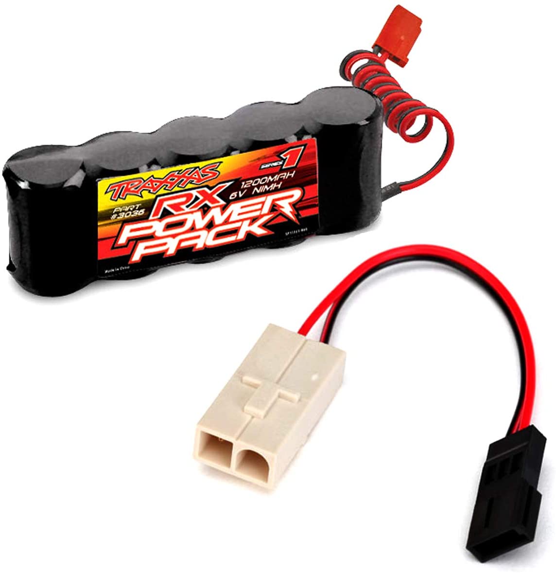 Traxxas Revo 3.3 3036 NiMH 1200mAh 6V 5 - C RX POWER PACK BATTERY - BOBBYRC