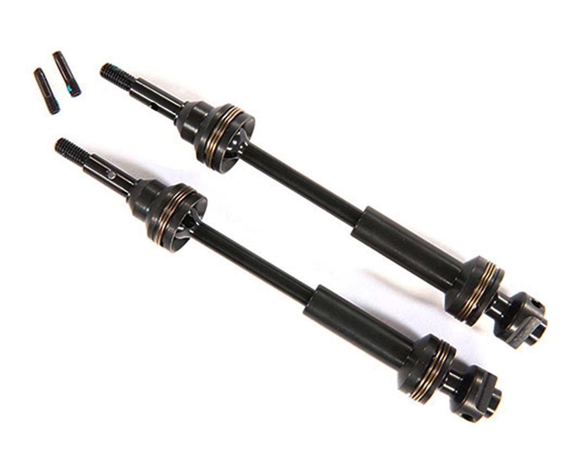 Traxxas Steel - Spline Constant - Velocity Driveshafts Slash Rustler Hoss 4x4 - BOBBYRC