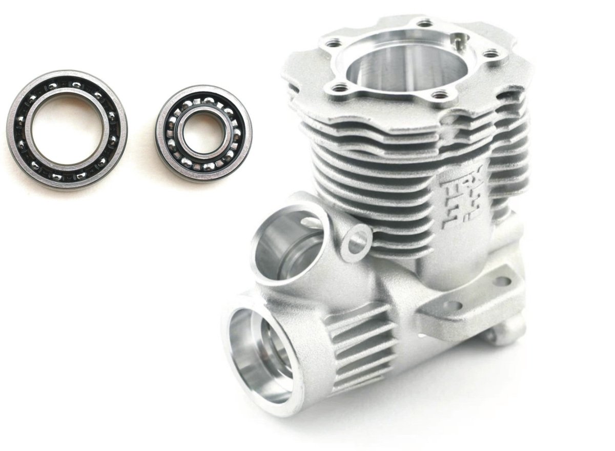 Traxxas TRX 3.3 Crankcase (engine case block & Bearing Revo T - Maxx Jato 4 - Tec - BOBBYRC