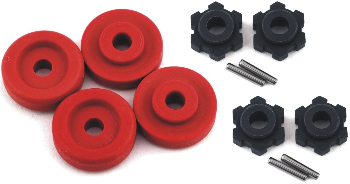 1/10 Maxx ,1/10 Wide - Maxx Wheel Hubs 17MM Splined,HEX PINS For Traxxas 89076 - 4 & 89086 - 4 - BOBBYRC