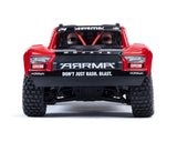 Arrma Mojave Grom MEGA 4WD 380 Brushed 1/18 Electric Desert Truck RTR (Red/Black) w/SLT2 2.4GHz Radio, Battery & Charger