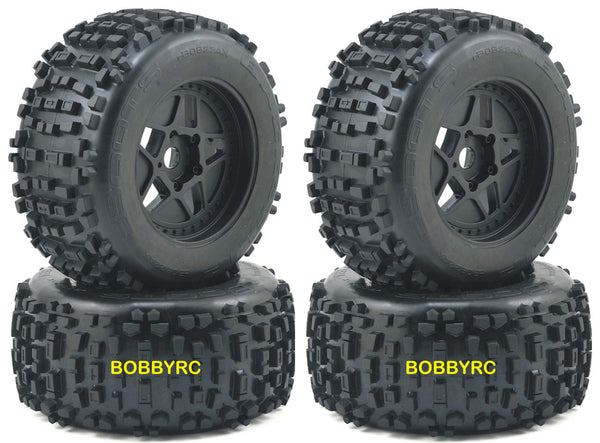 Arrma NOTORIOUS 6s BLX - TIRES, Wheels outcast DBoots v5 Backflip ARA8611v5