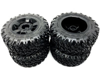 ARRMA BIG ROCK 4X4 3S BLX - Tires & Wheels(RAGNAROK Tyres Rims DBOOTS ARA4312V3